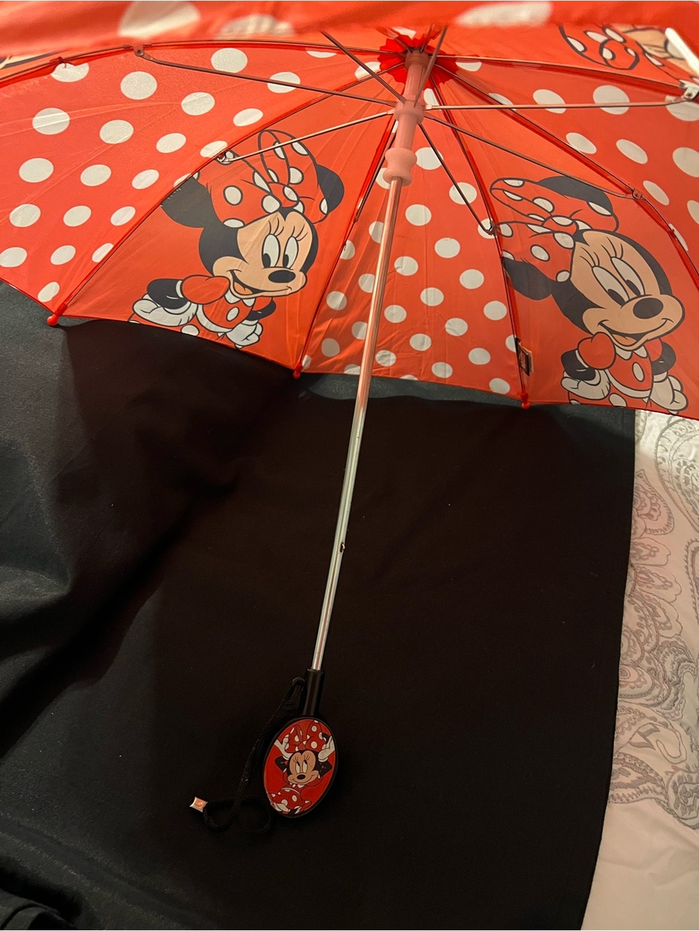 Disney Minnie Mouse Red Polka Dot Kids Umbrella